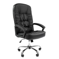 Офисное кресло Chairman 418 черная кожа